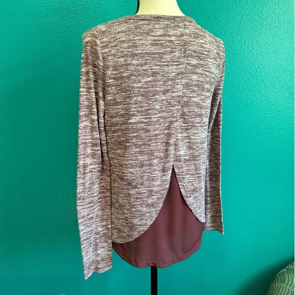 Old Navy Tulip Back Getting Figgy Maroon Pullover Knit Sweater Women's Small - Picture 6 of 10